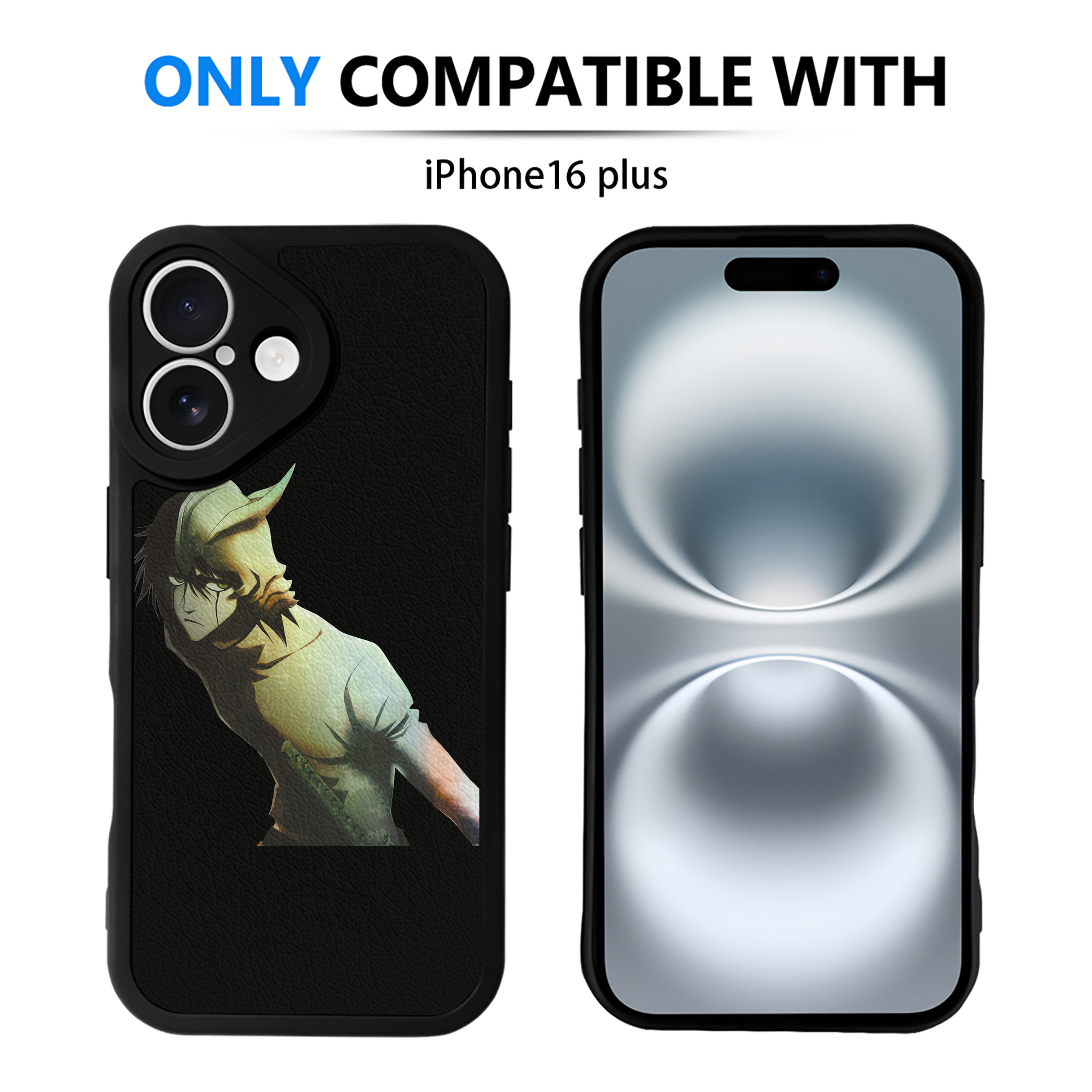 （画像用） ブリーチ ウルキオラ·シファー BLEACH Ulquiorra cifer 【iPhone 16シリーズ対応】シリコンスマホケース（レザー調） 材質：シリコン